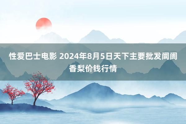 性爱巴士电影 2024年8月5日天下主要批发阛阓香梨价钱行情