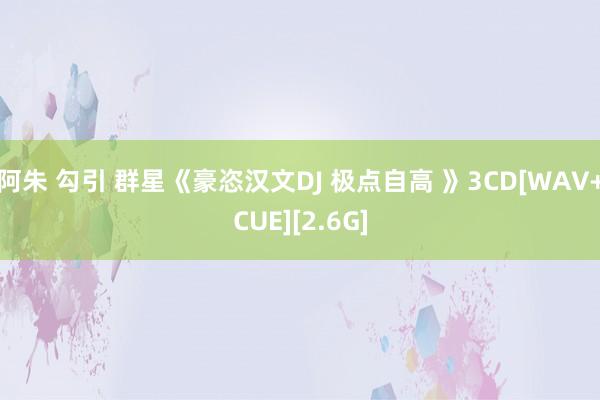 阿朱 勾引 群星《豪恣汉文DJ 极点自高 》3CD[WAV+CUE][2.6G]