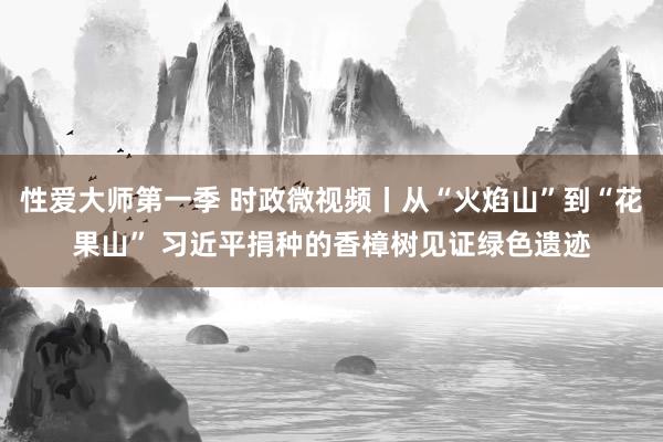 性爱大师第一季 时政微视频丨从“火焰山”到“花果山” 习近平捐种的香樟树见证绿色遗迹